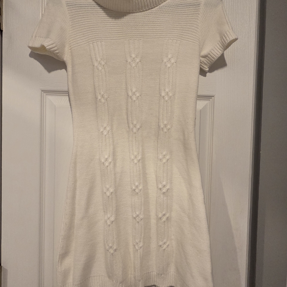 Pink Rose Cream Mini Dress